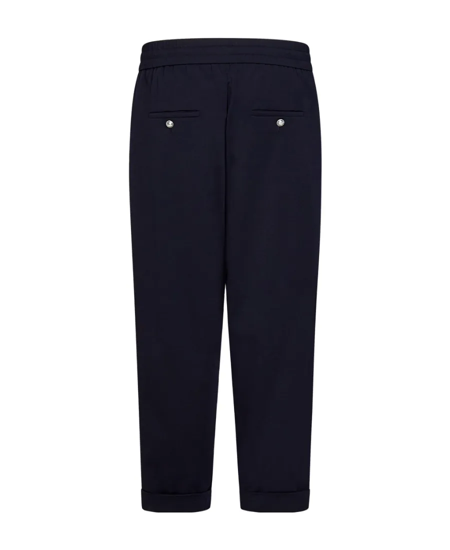 Drawstring Cropped Trousers