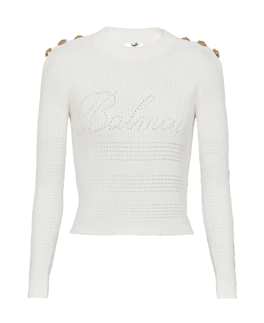 Signature Logo-Embellished Crewneck Jumper