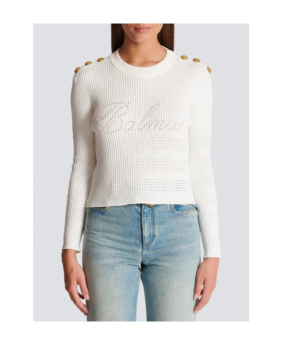 Signature Logo-Embellished Crewneck Jumper