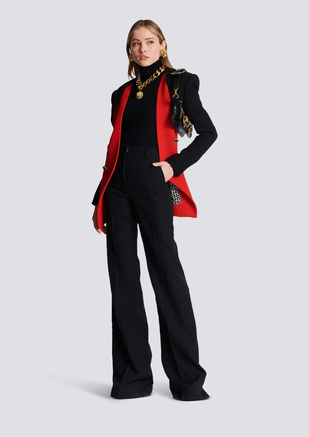 Creases Flared Trousers