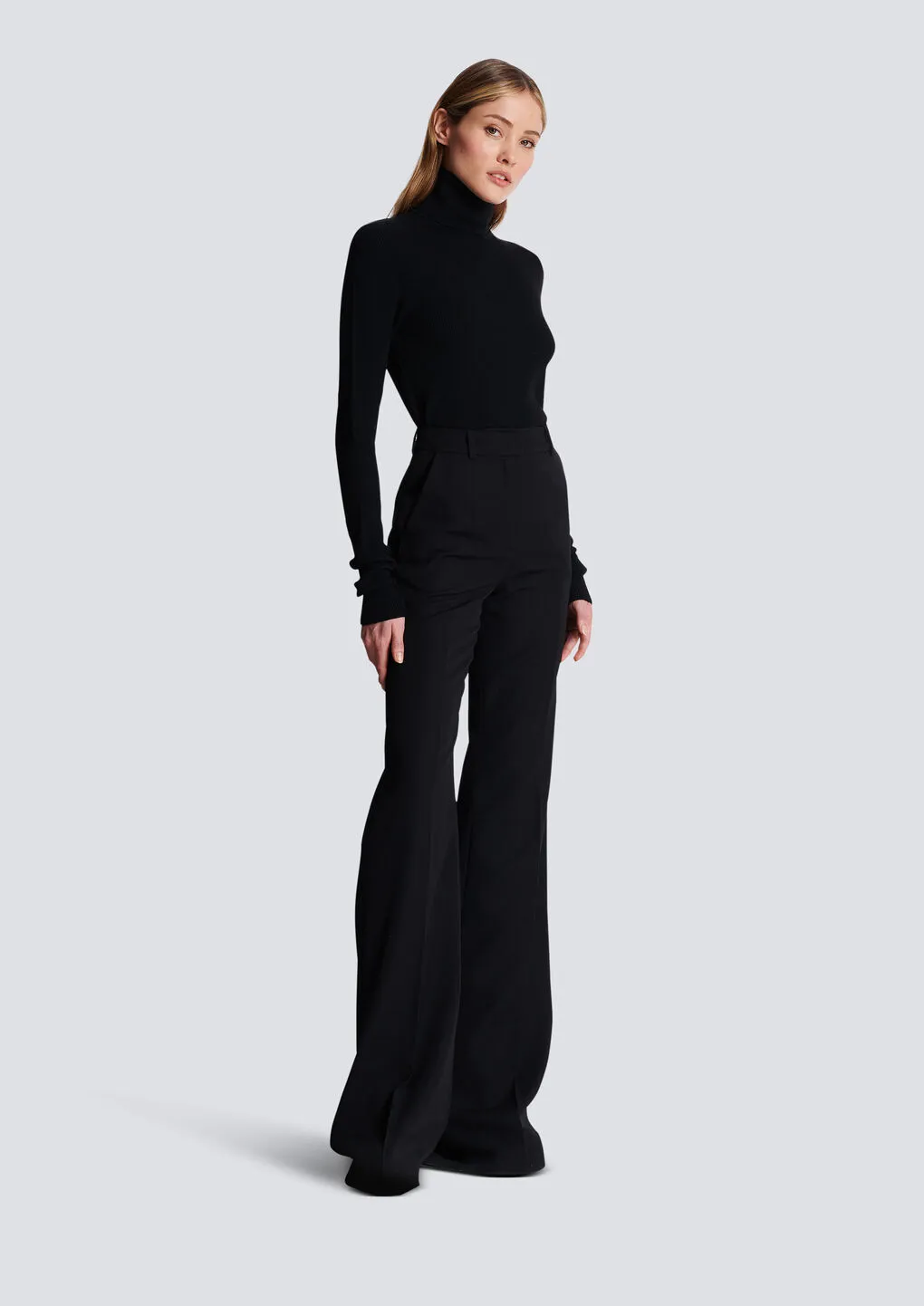 Creases Flared Trousers