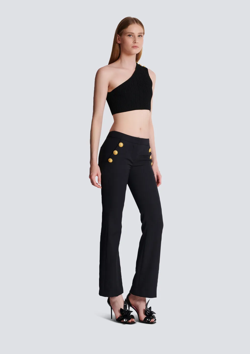 Low-Top Flared Trousers