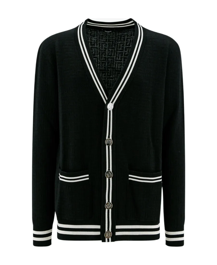 Logo Button Knitted Cardigan