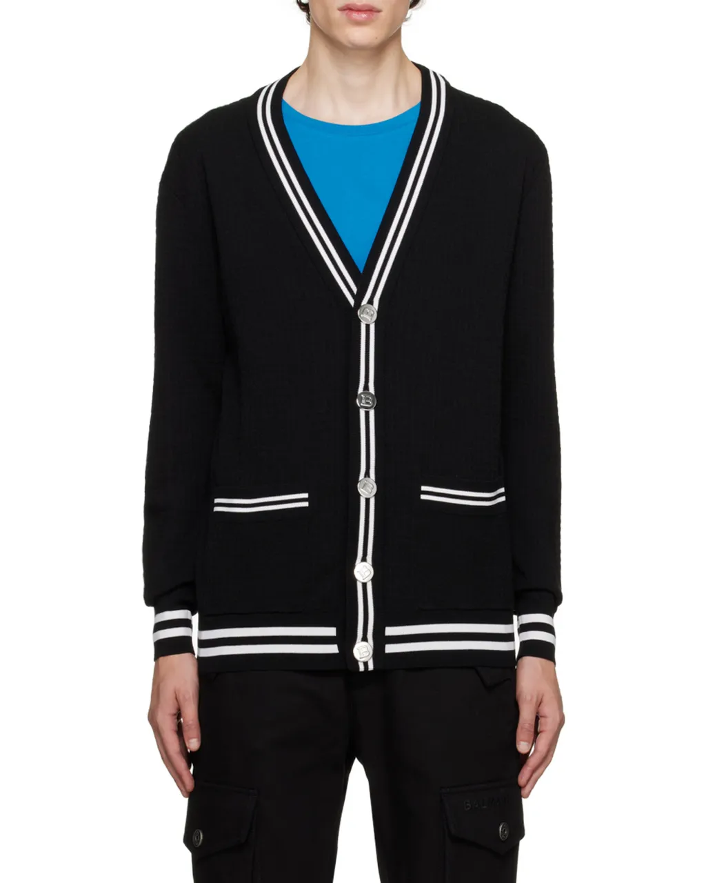 Logo Button Knitted Cardigan
