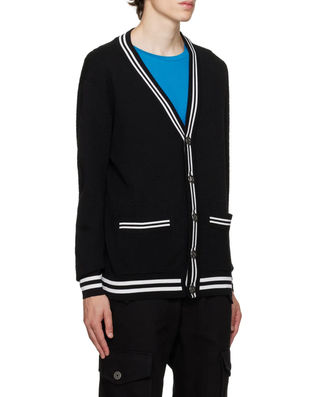 Logo Button Knitted Cardigan