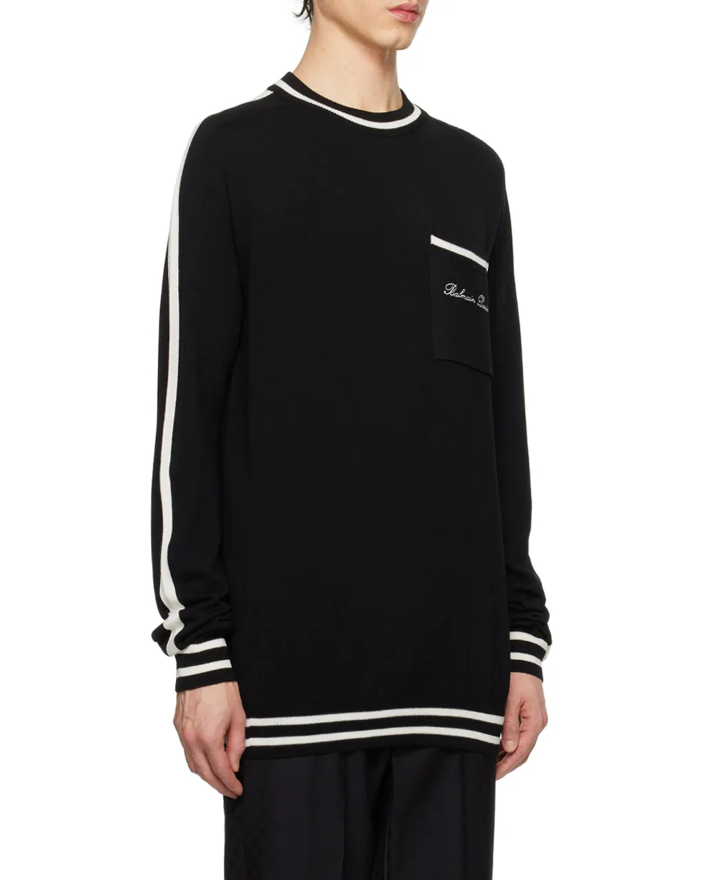 Logo Embroidered Knitted Jumper
