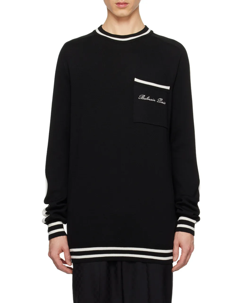 Logo Embroidered Knitted Jumper