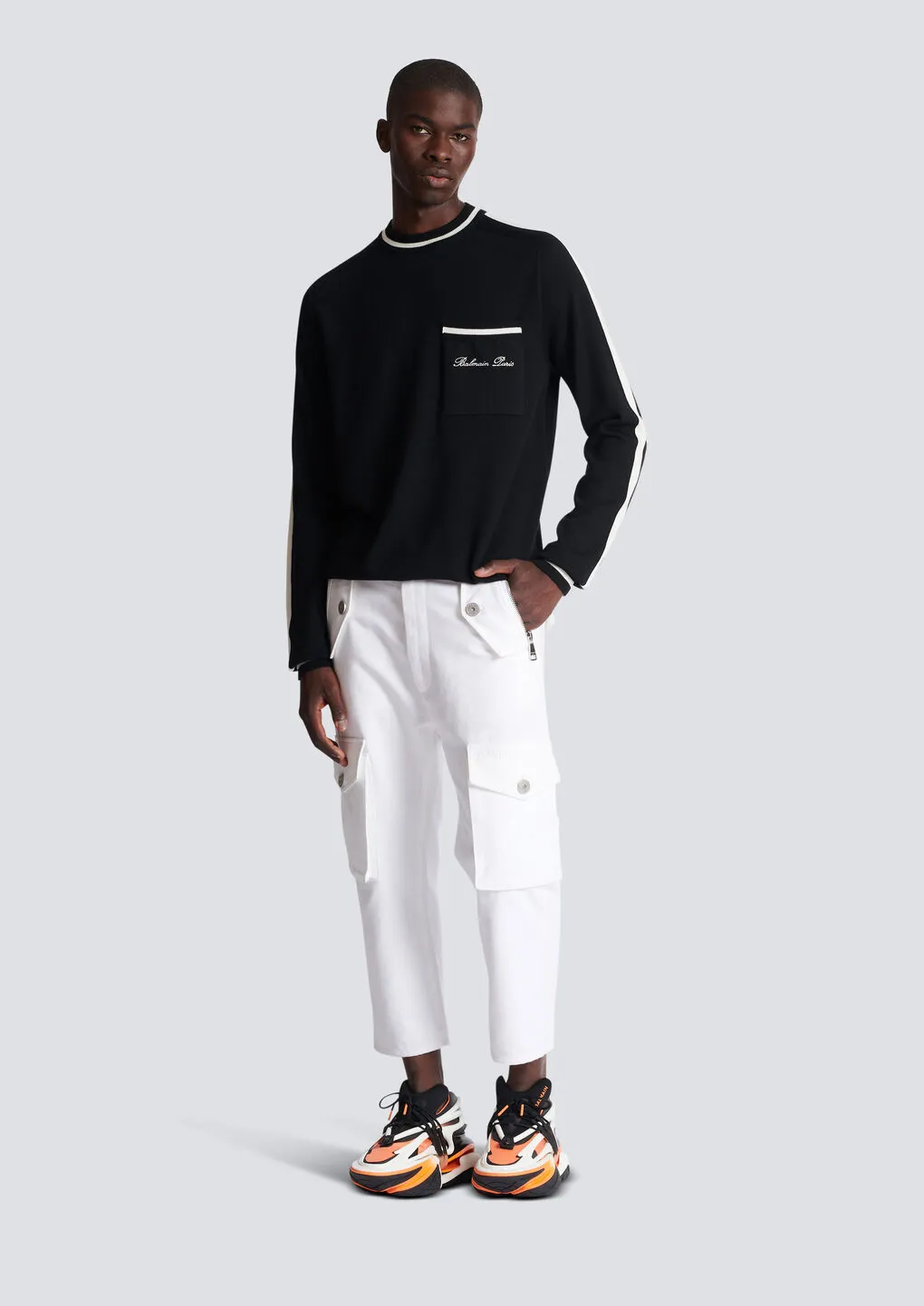 Logo Embroidered Knitted Jumper