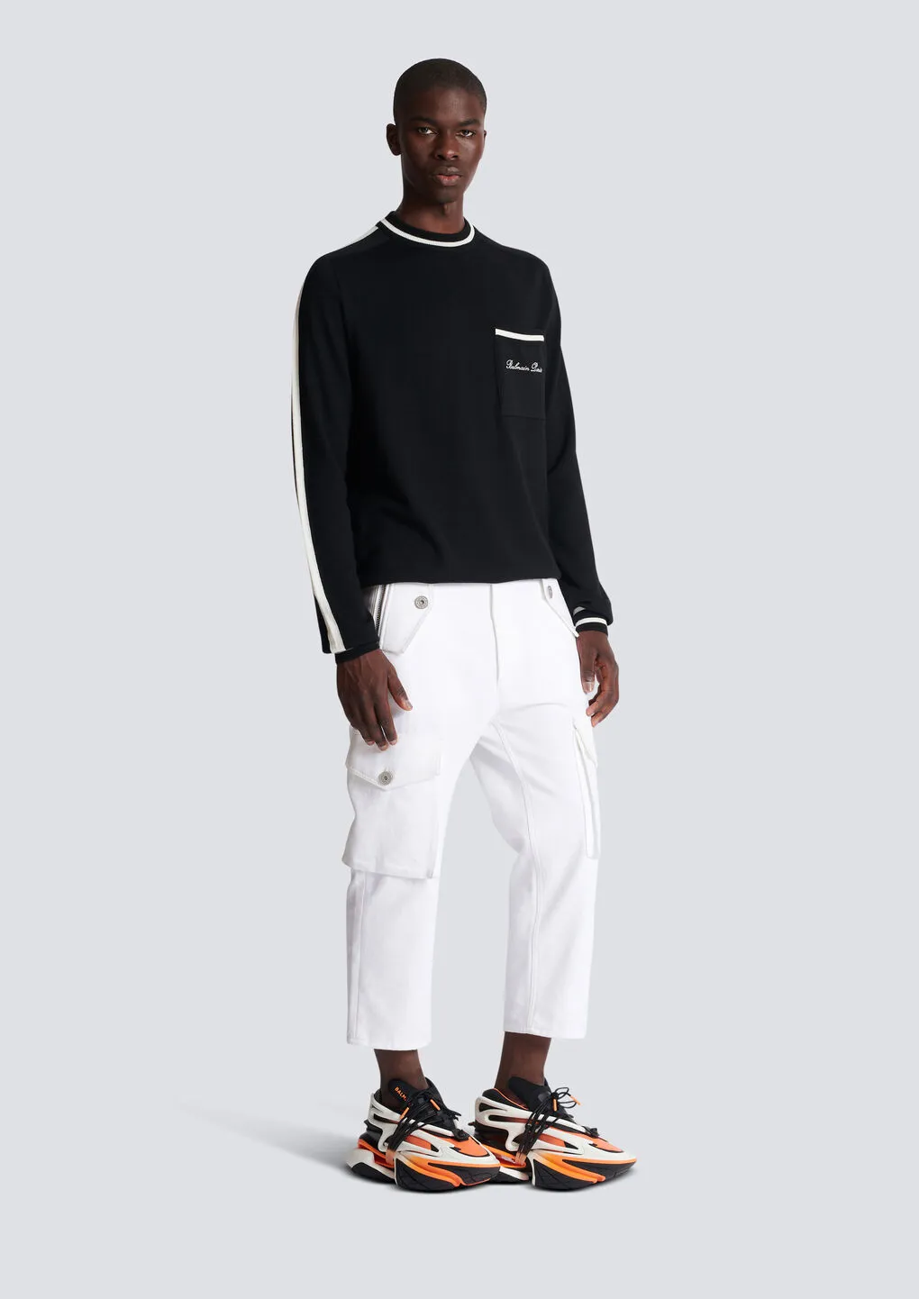 Logo Embroidered Knitted Jumper