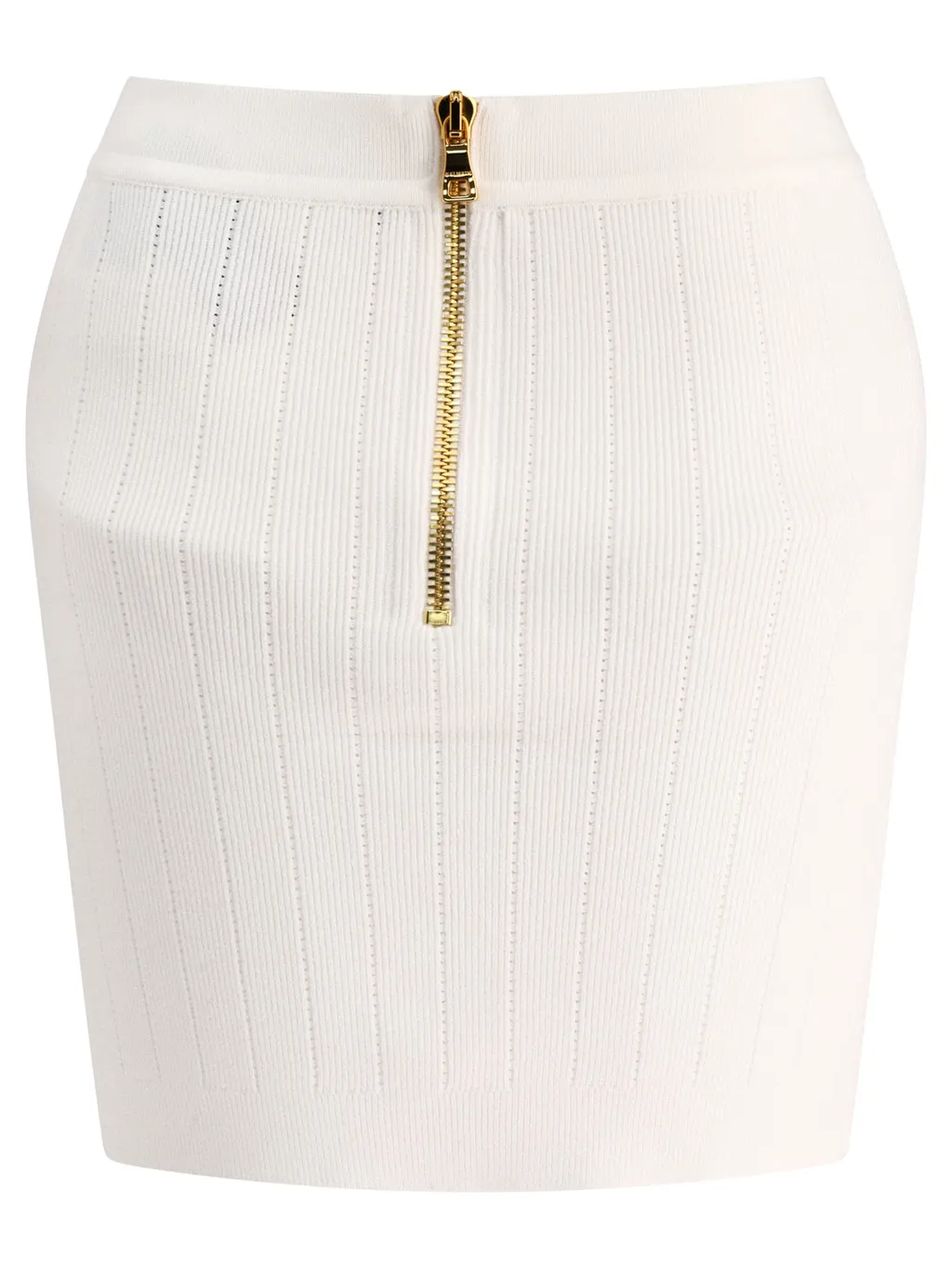 Button Embellished Knitted Skirt