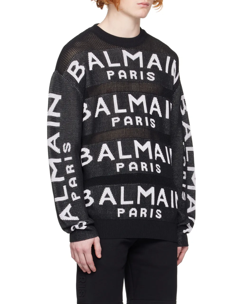 Logo Intarsia Crewneck Knit Jumper