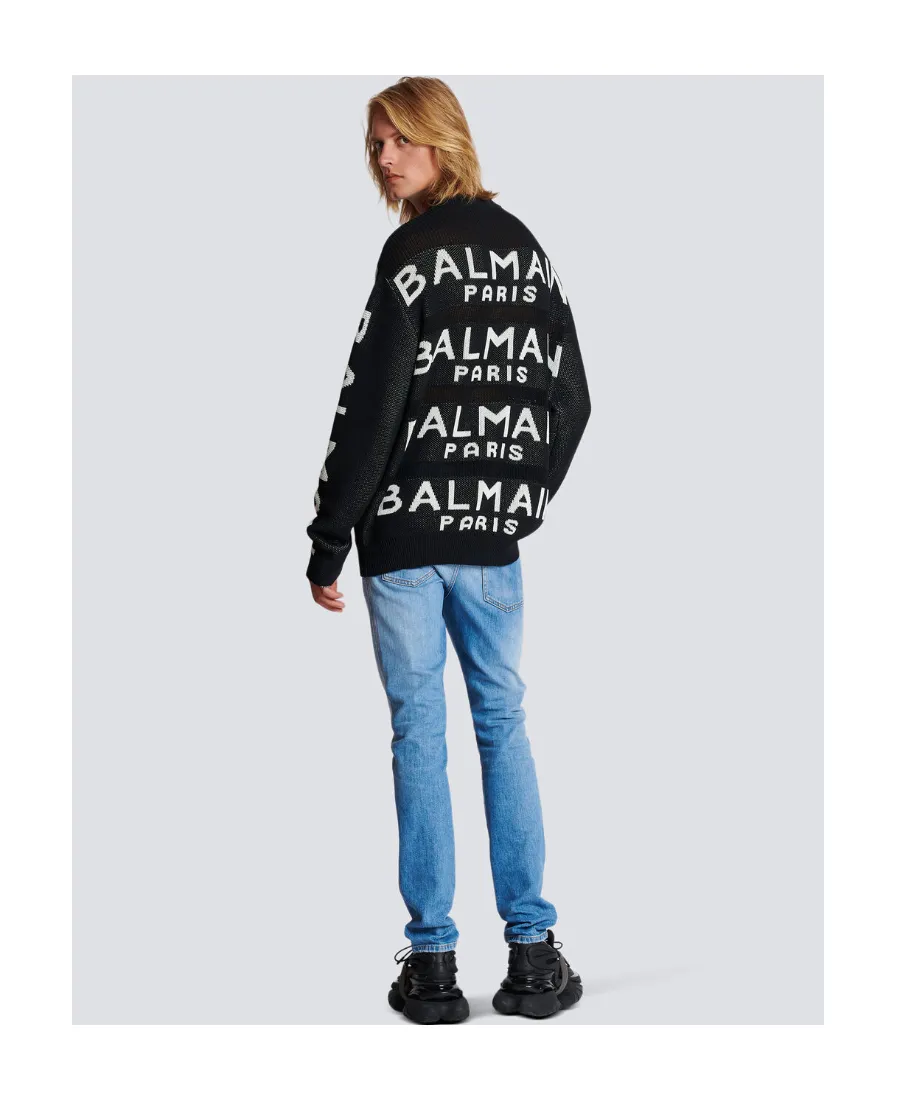 Logo Intarsia Crewneck Knit Jumper