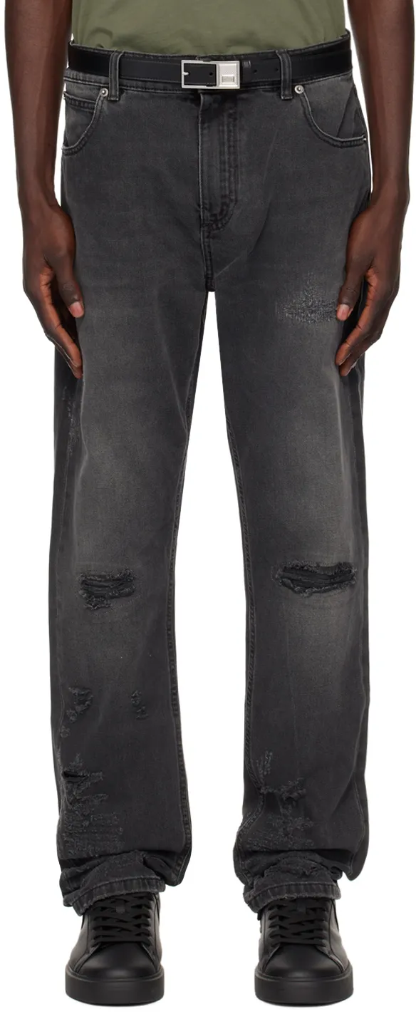 Distressed Slim Fit Jeans