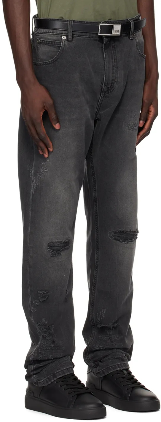 Distressed Slim Fit Jeans
