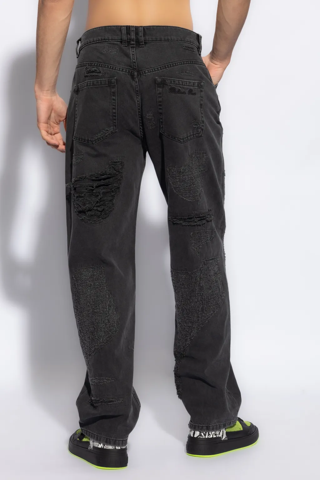 Straight Leg Cargo Jeans