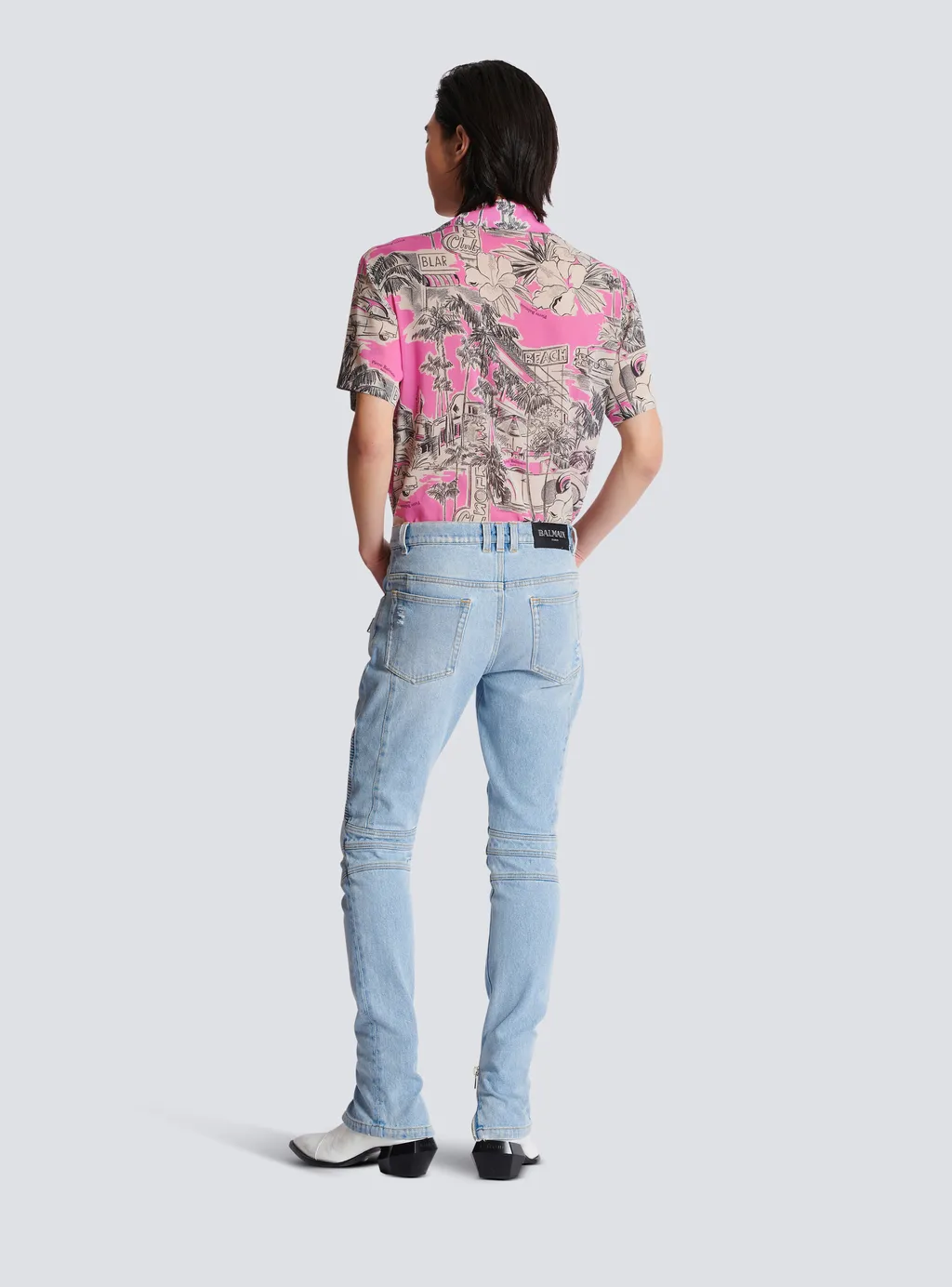 Panelled Biker Jeans