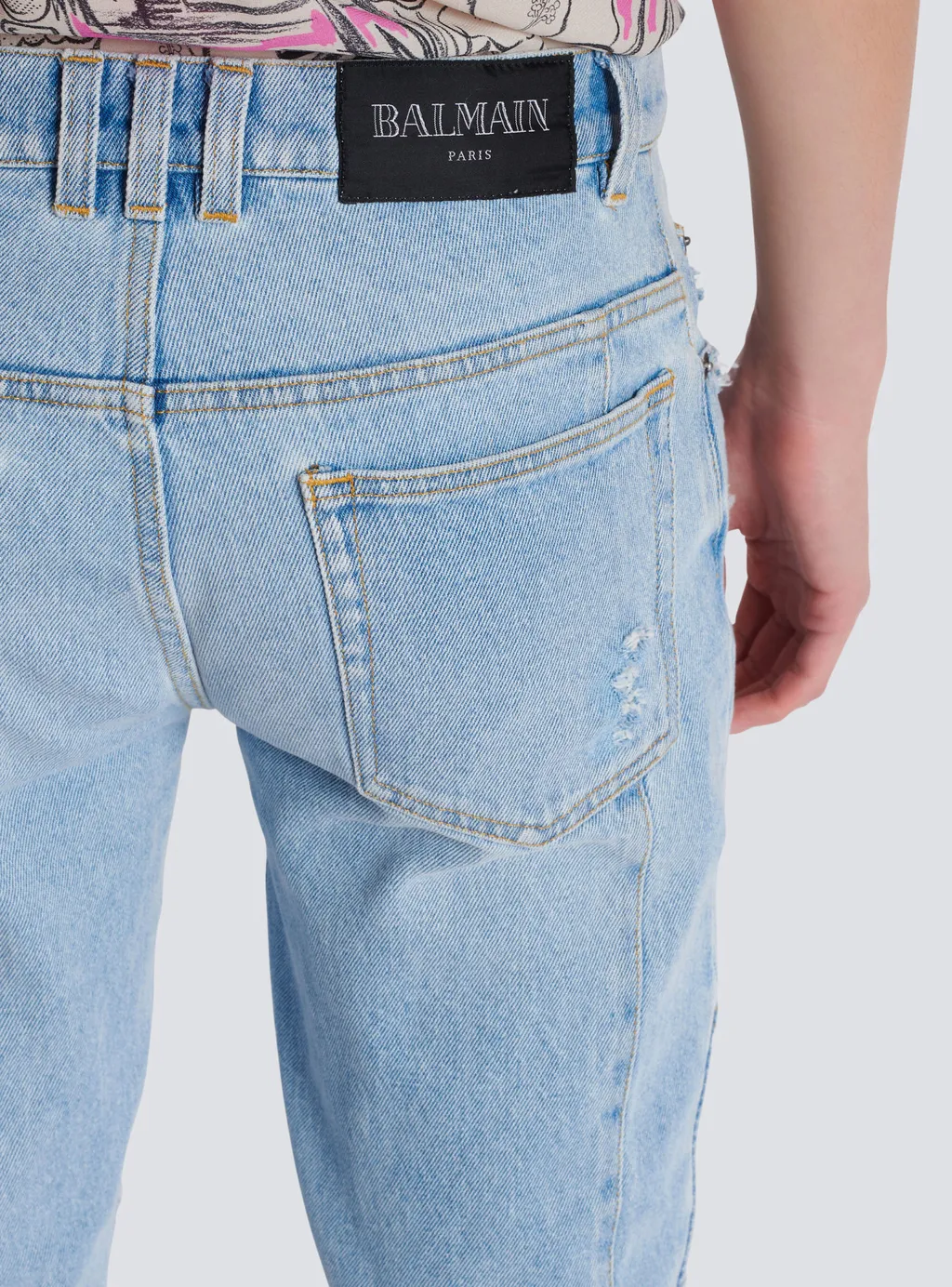 Panelled Biker Jeans