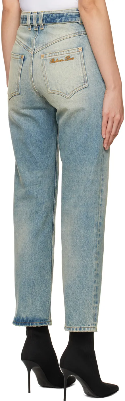 Classic Belted Jeans