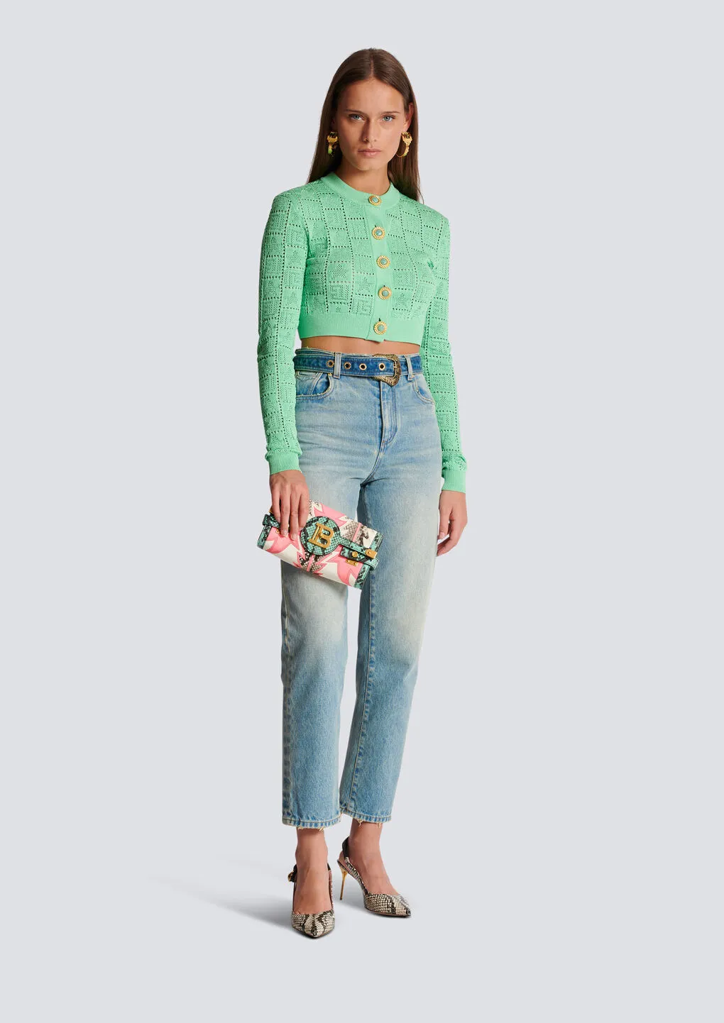 Classic Belted Jeans