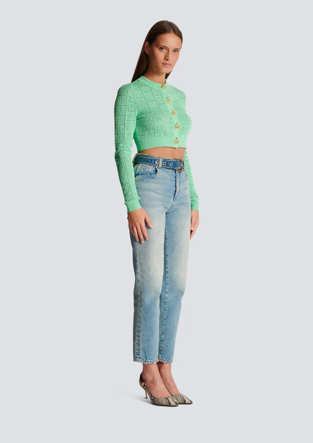 Classic Belted Jeans