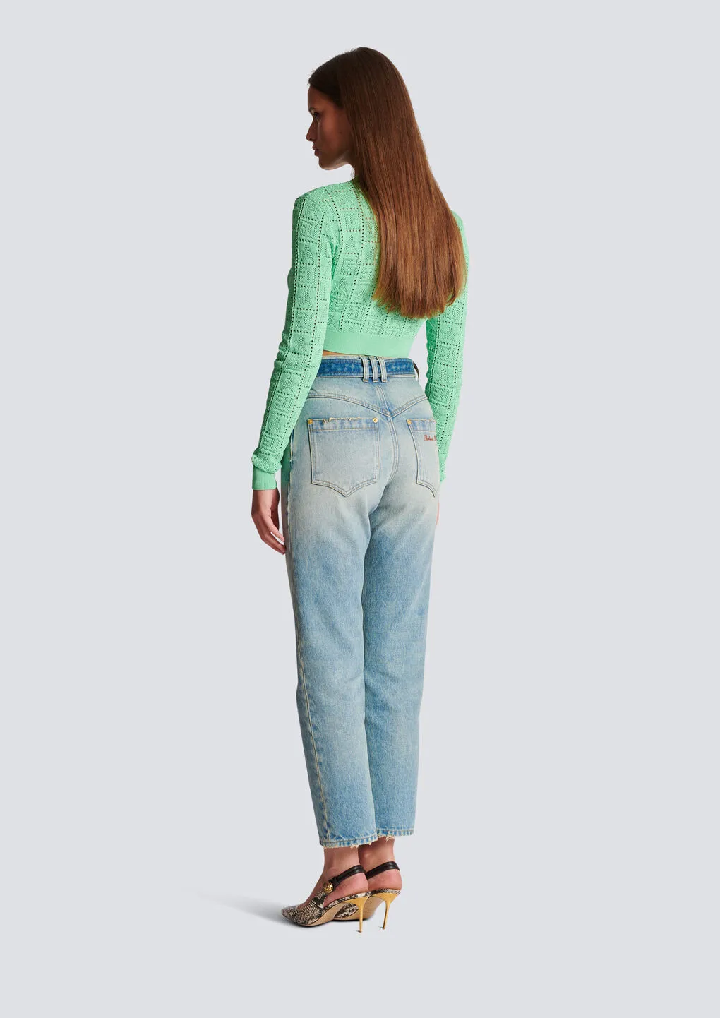 Classic Belted Jeans