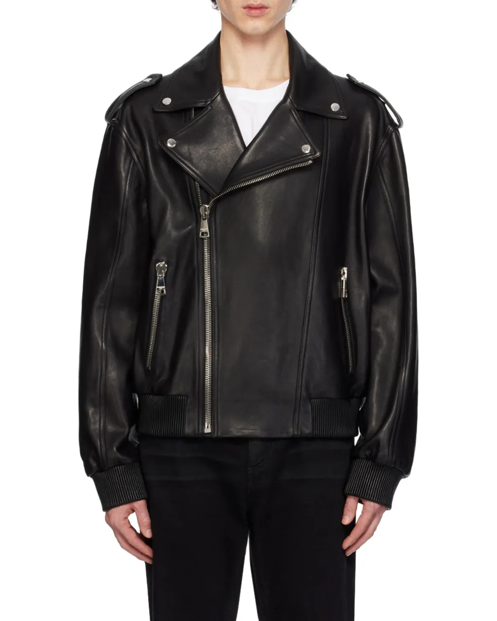 Leather Bomber Jacket