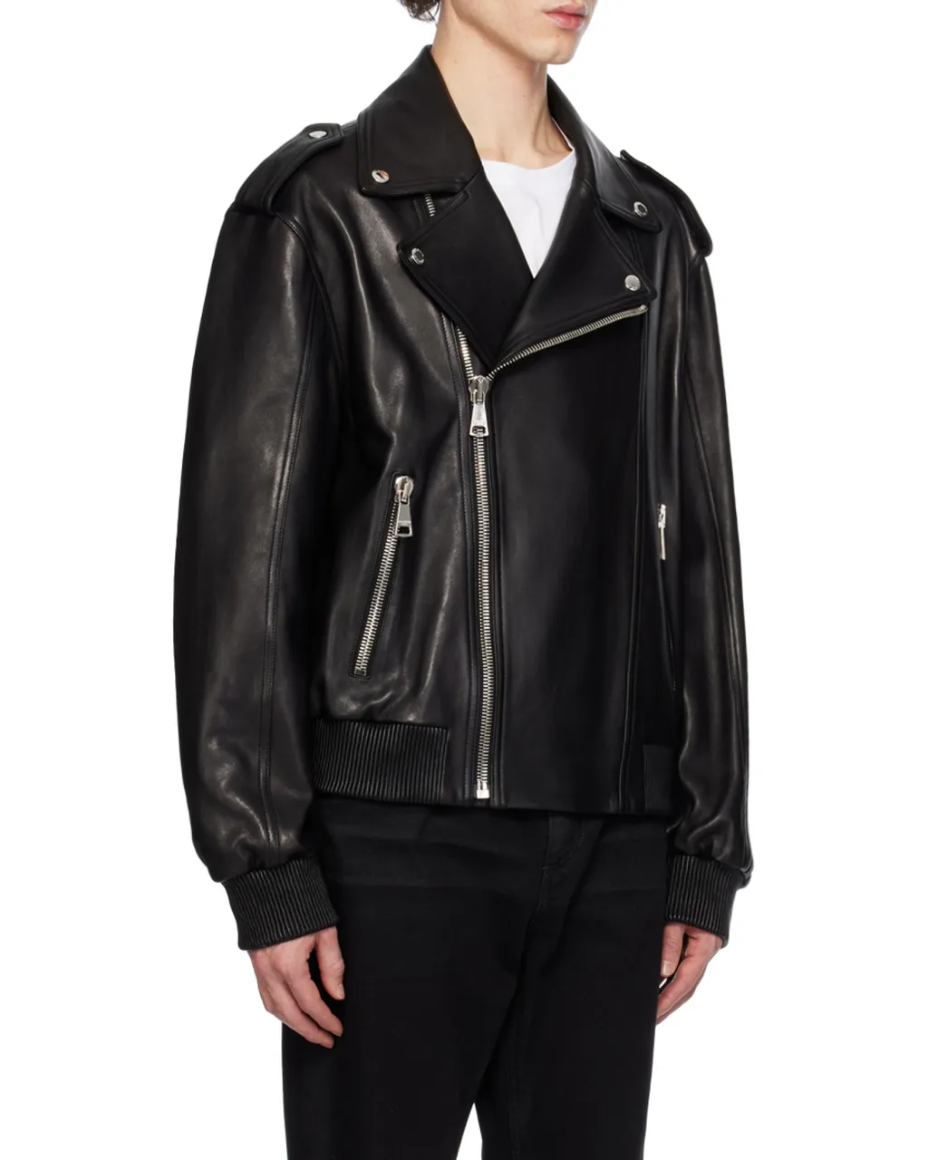 Leather Bomber Jacket