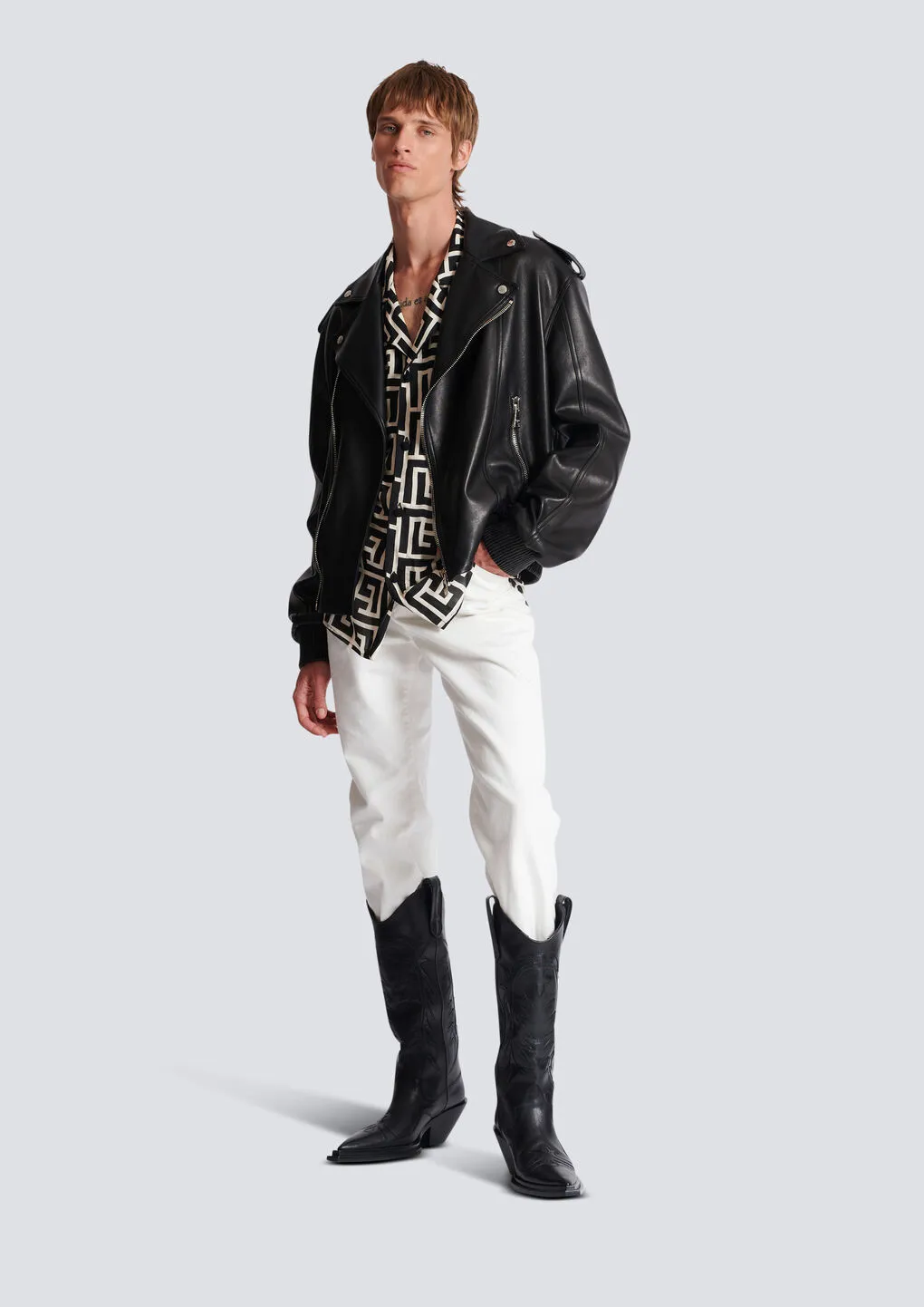 Leather Bomber Jacket