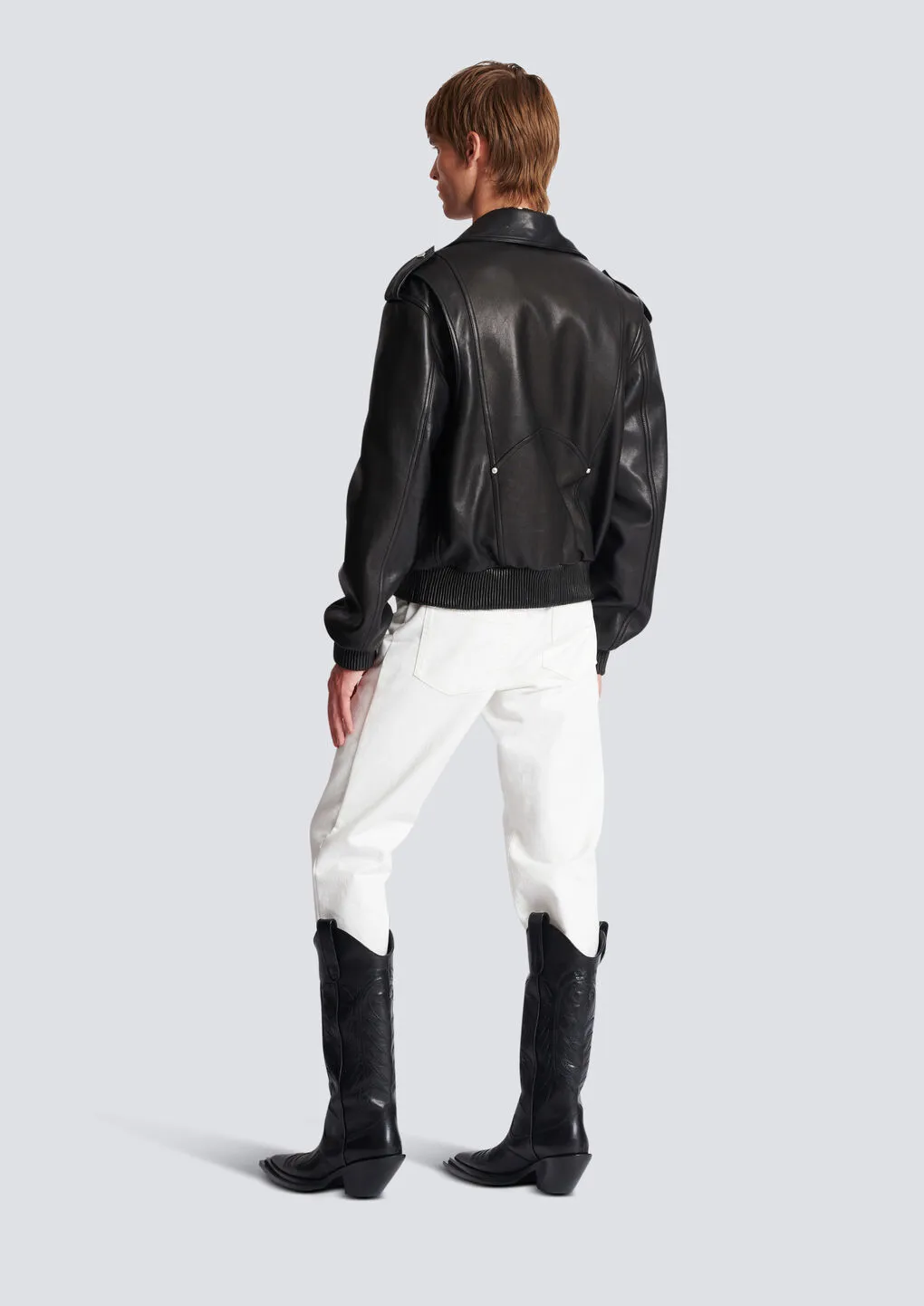 Leather Bomber Jacket
