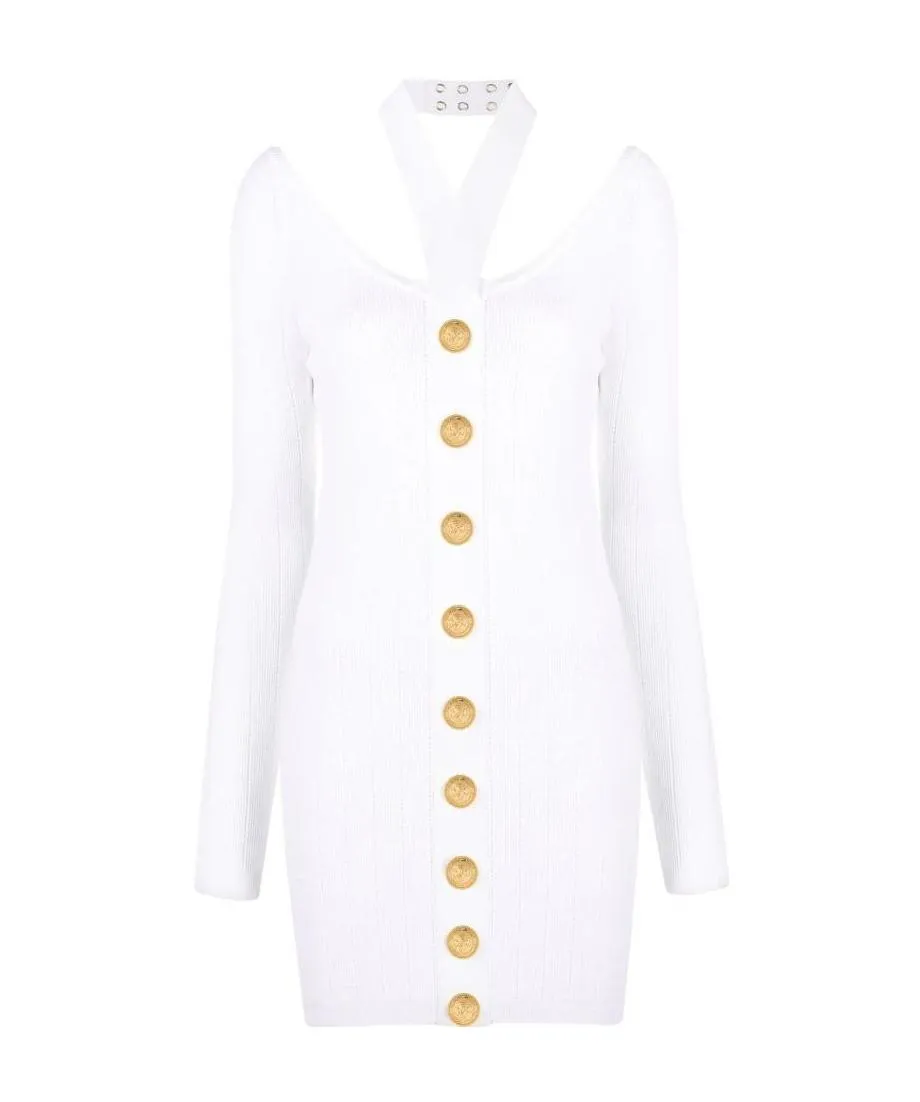 Cut Out Open Back Knit Mini Dress