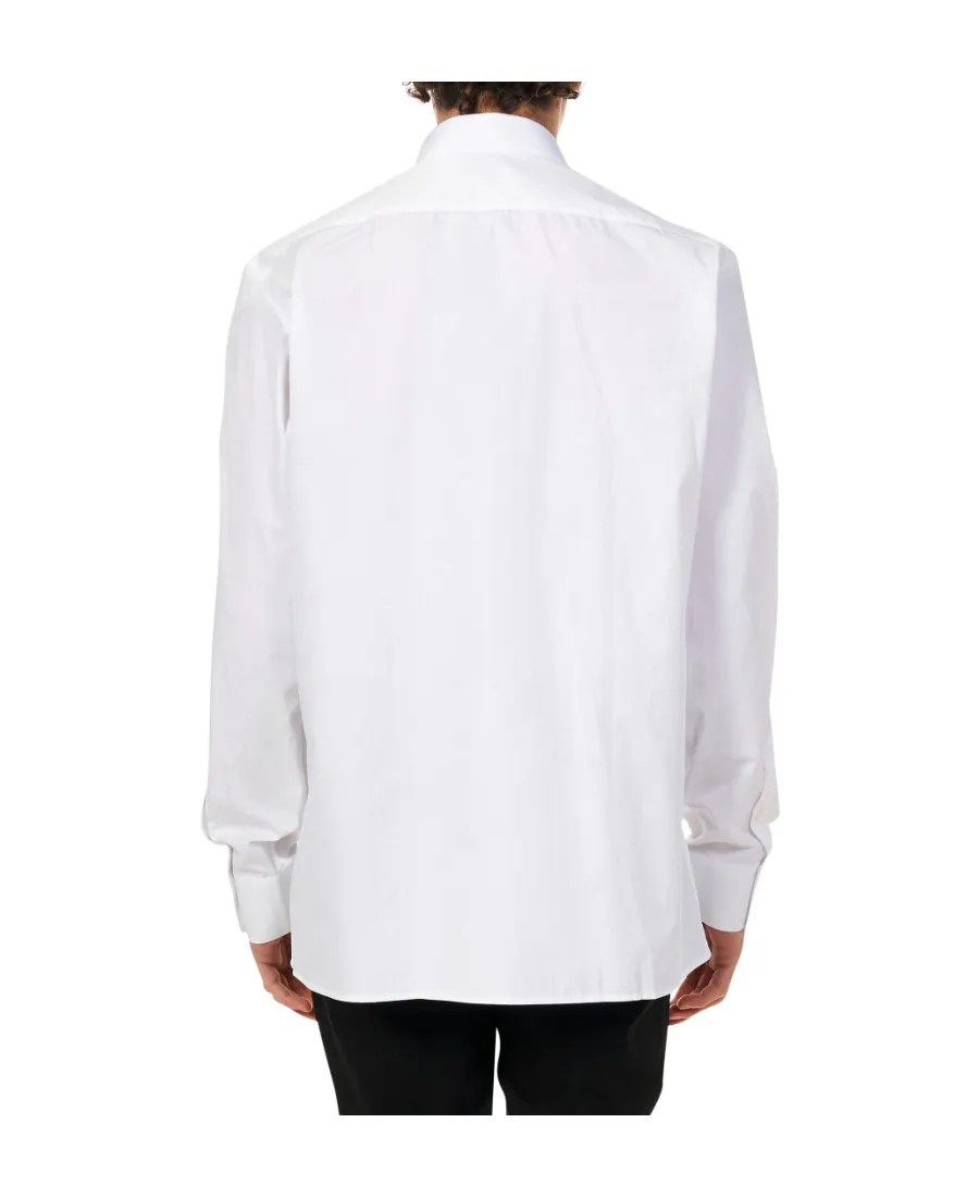 Buttoned Straight Hem Shirt