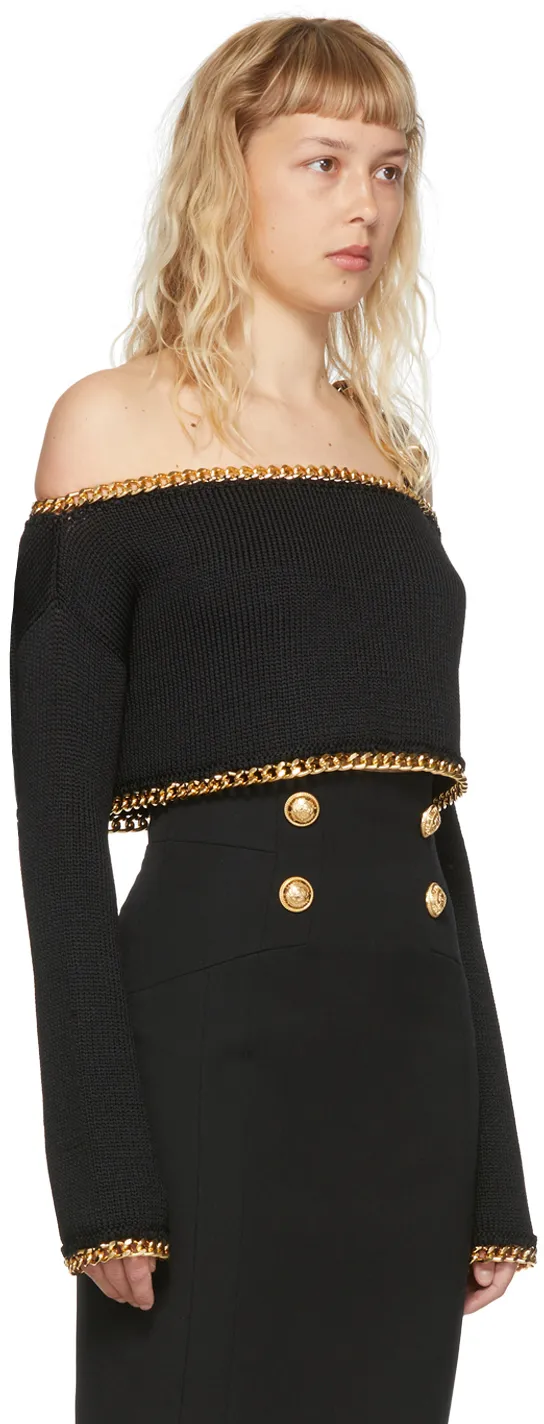 Cropped Knit Sweater