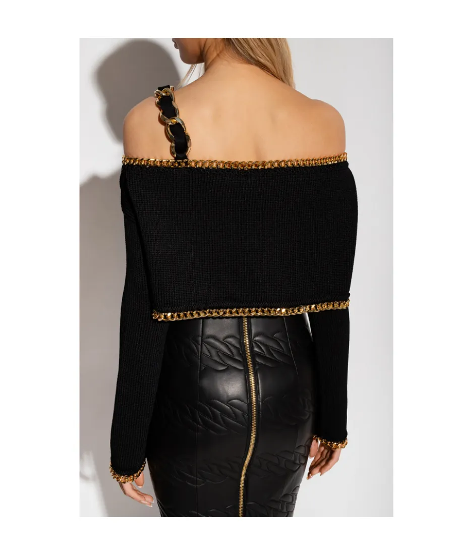 Cropped Knit Sweater