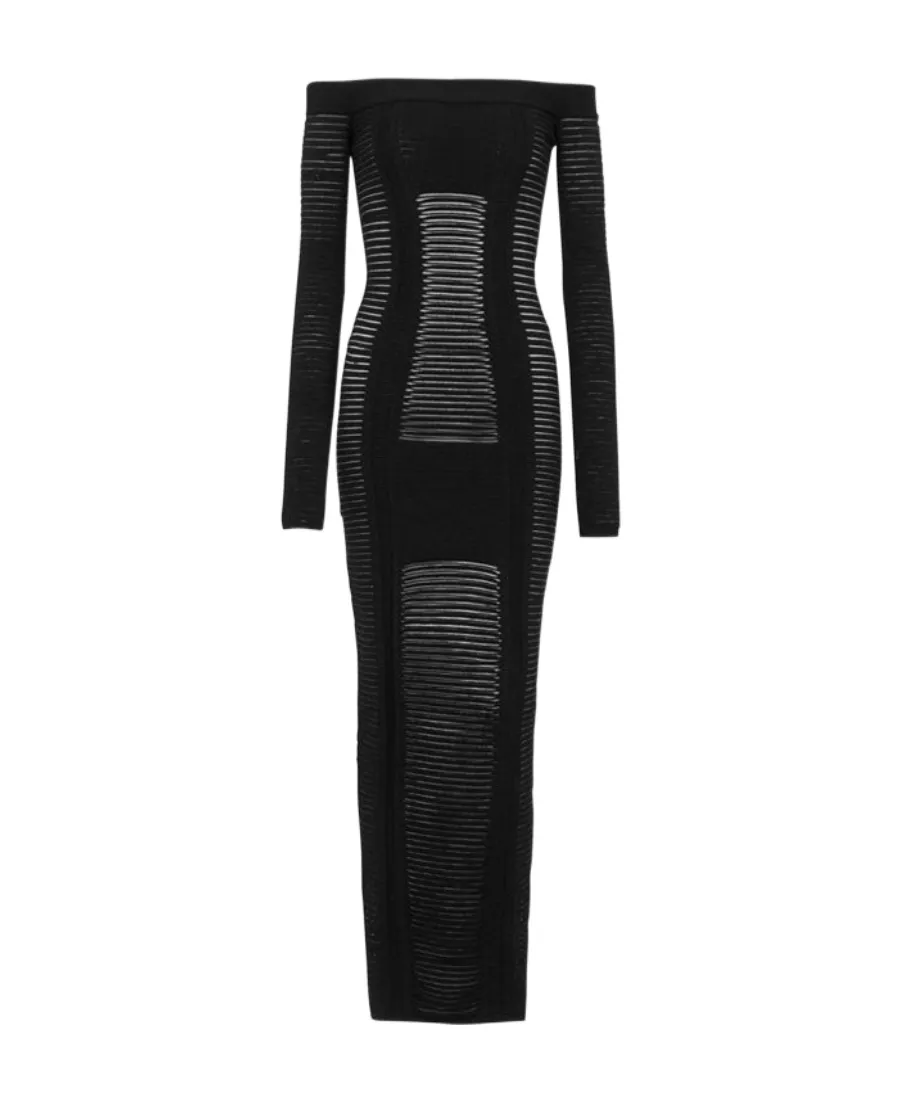 Mid-Length Knit Bustier Dress