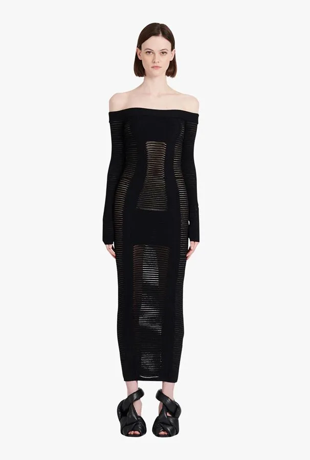 Mid-Length Knit Bustier Dress
