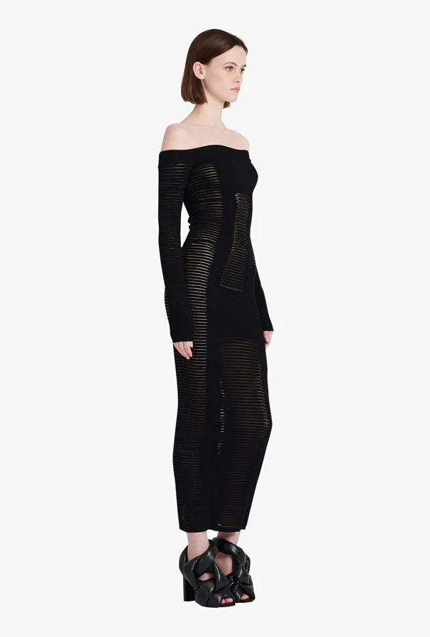 Mid-Length Knit Bustier Dress