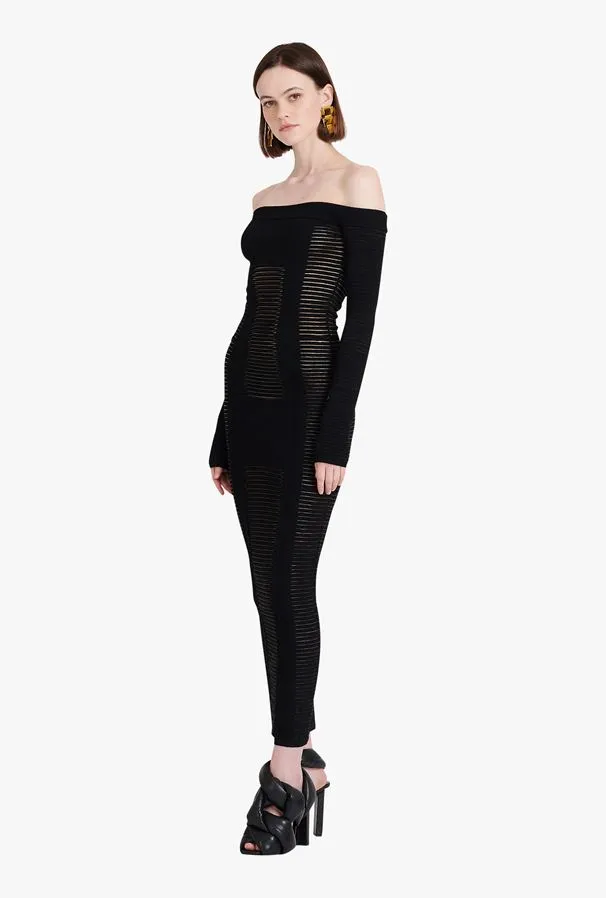 Mid-Length Knit Bustier Dress