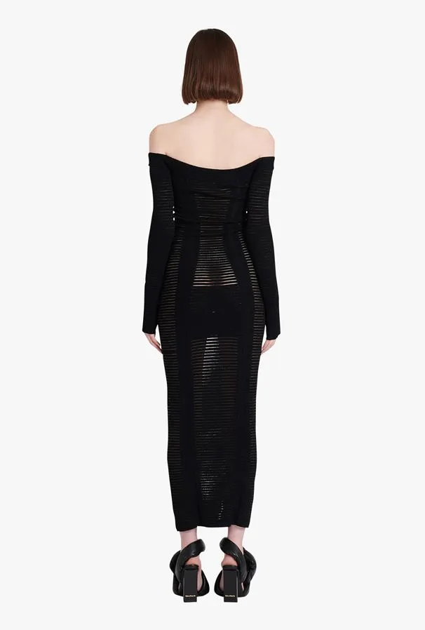 Mid-Length Knit Bustier Dress