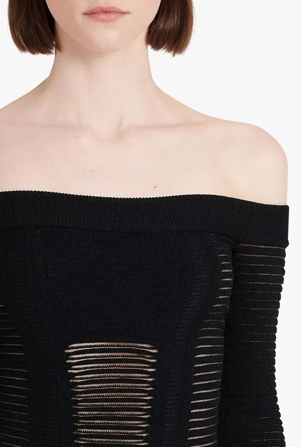 Mid-Length Knit Bustier Dress
