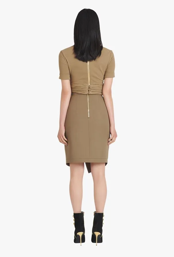 Taupe Wool Skirt