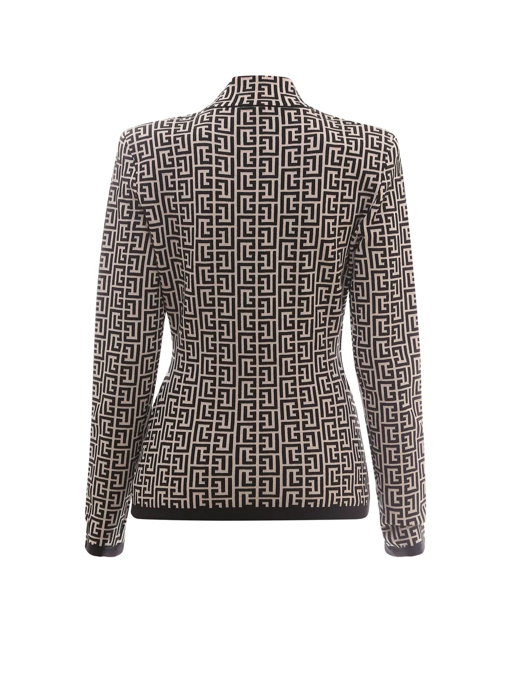 Monogram Jacquard Slim Cut Knitted Jumper