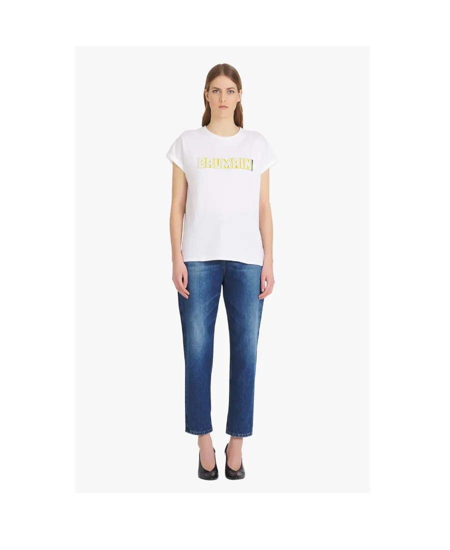 Metallic Logo Printed T-Shirt