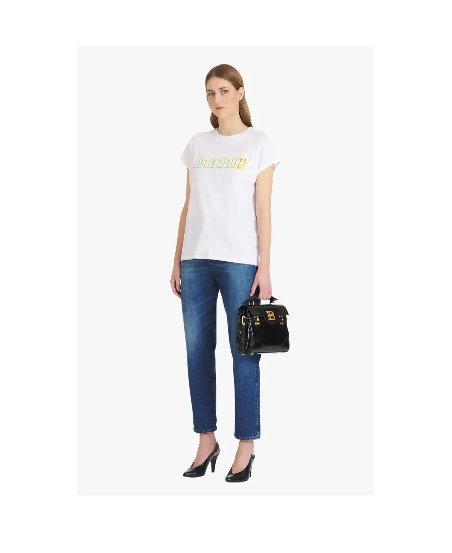 Metallic Logo Printed T-Shirt