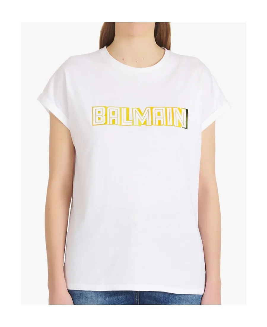 Metallic Logo Printed T-Shirt