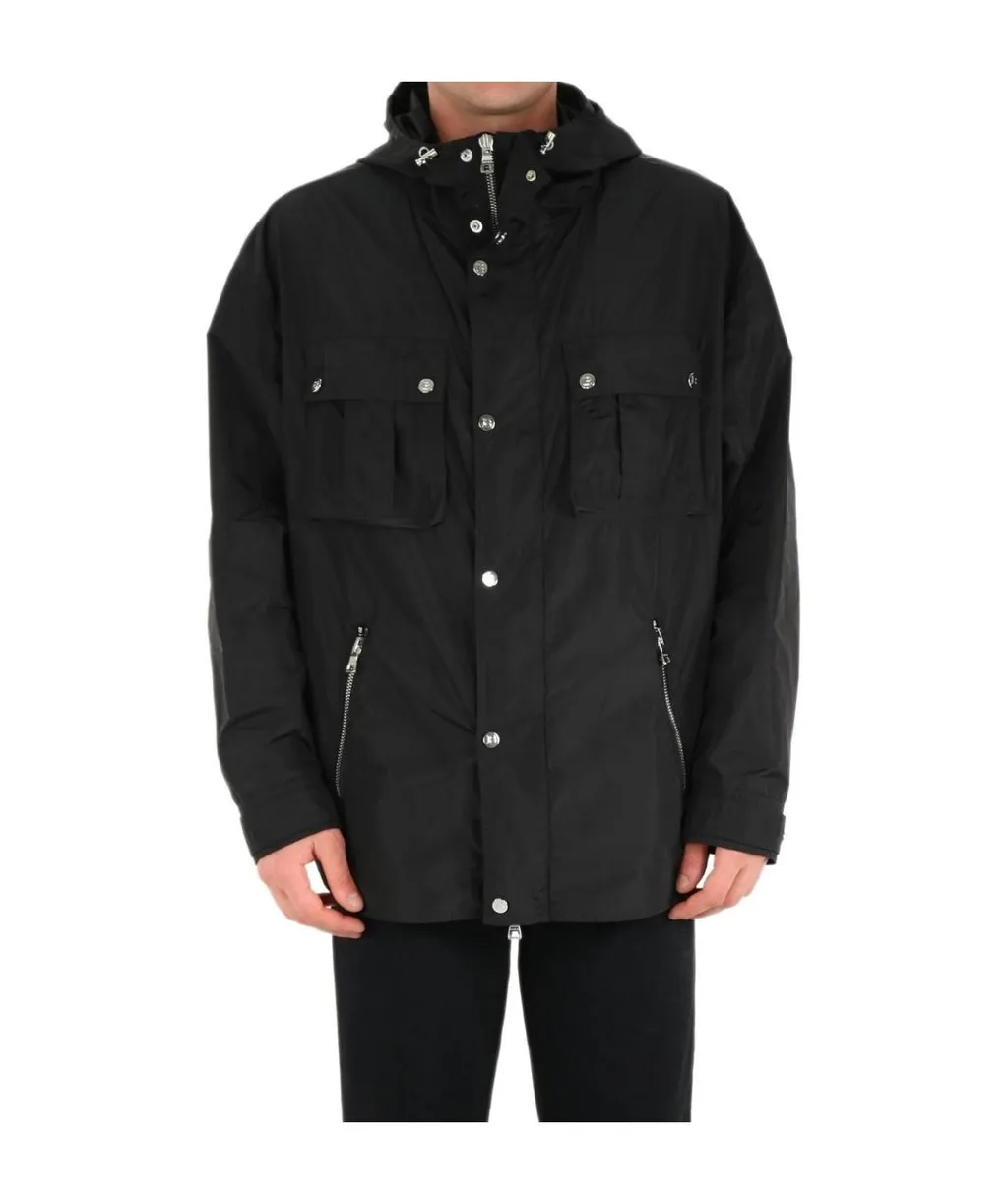Pocket Detail Hooded Jacket