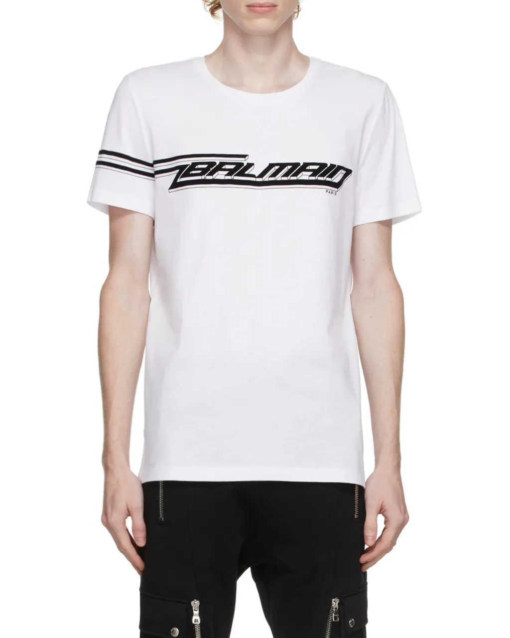 Flocked-Logo T-Shirt