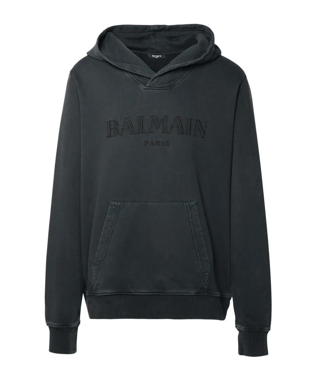 Logo Embroidered Hooded Sweatshirt