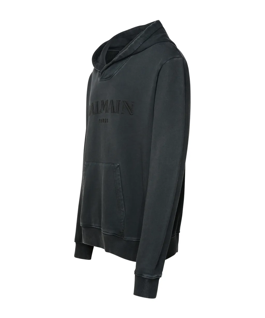 Logo Embroidered Hooded Sweatshirt