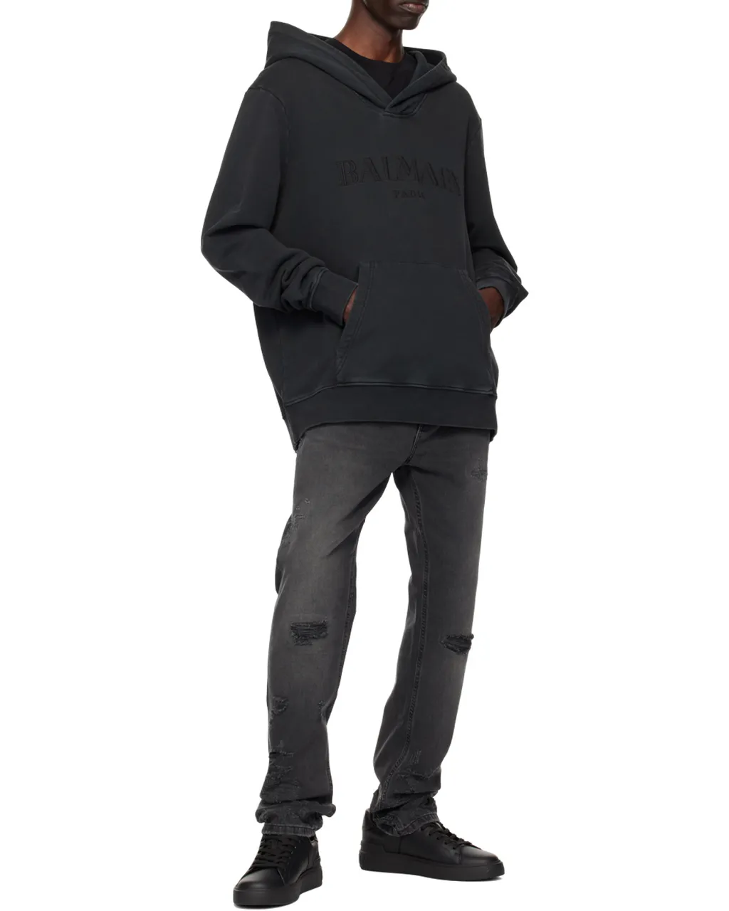 Logo Embroidered Hooded Sweatshirt