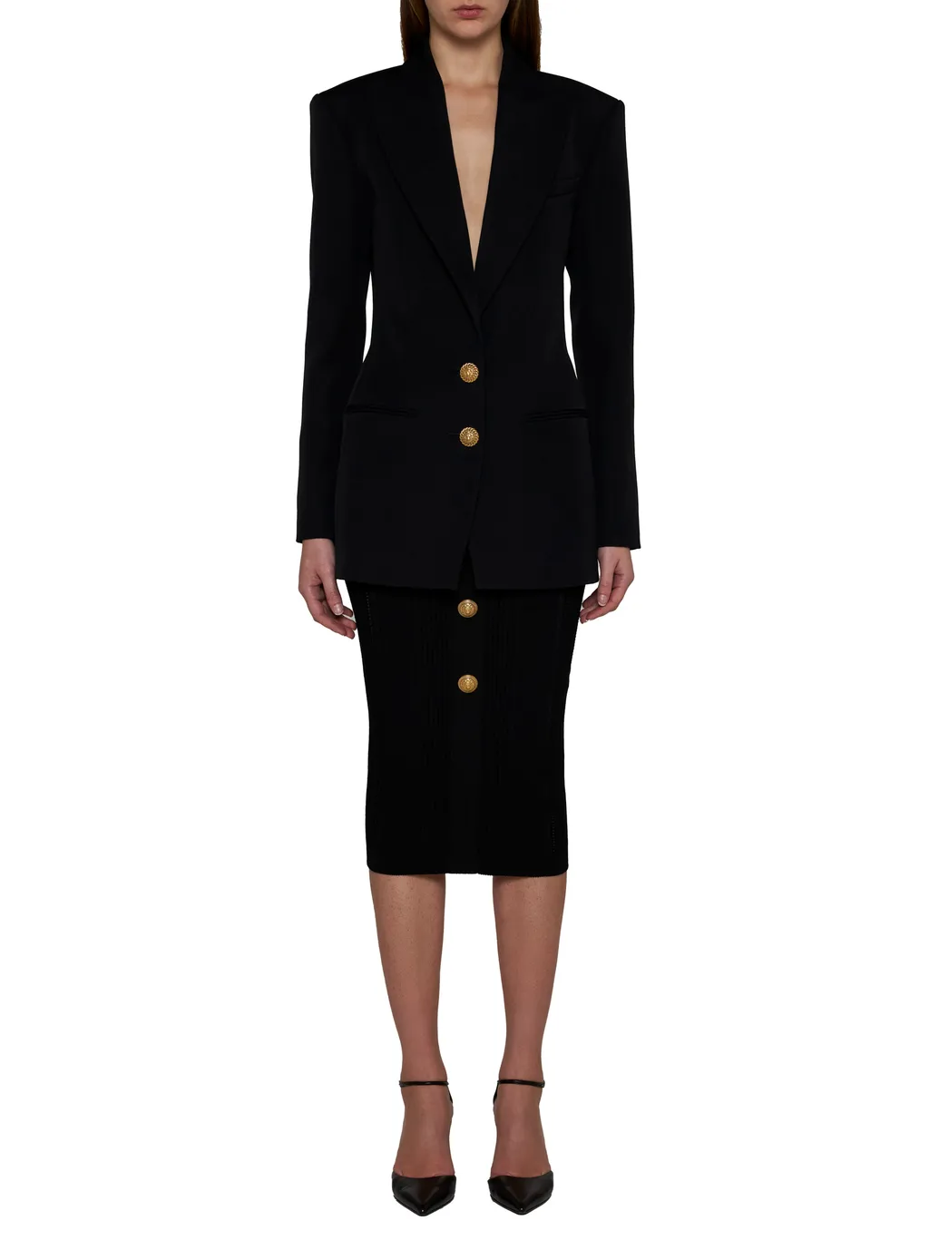 Single-Breasted Tailored Blazer